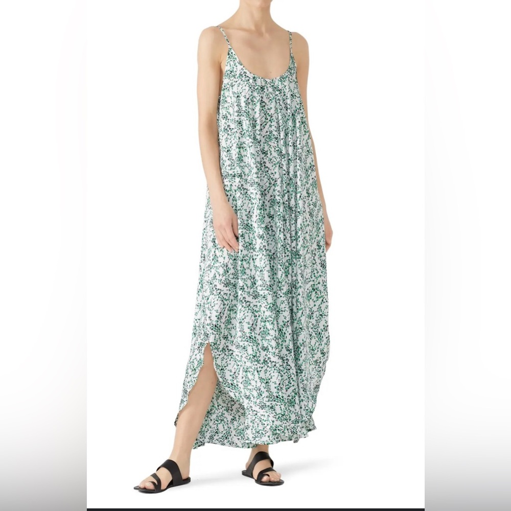 Just Female green first floral maxi dress with adjustable straps